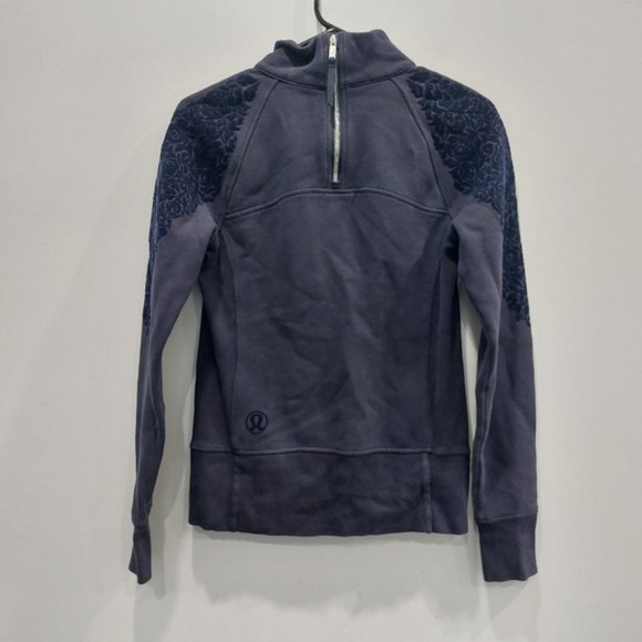 Lululemon Floral Flock Pullover Blue Size 4 - Picture 6 of 10